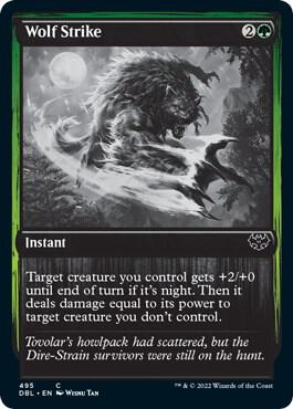 Wolf Strike card from Innistrad: Double Feature