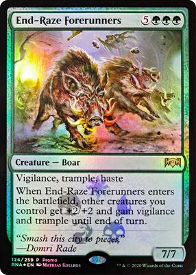 End-Raze Forerunners card from Media Promos