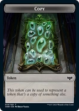 Copy // Treasure Double-Sided Token card from Innistrad: Crimson Vow