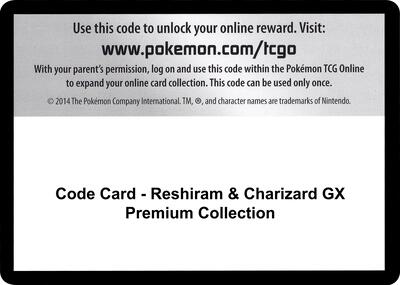 Code Card - Reshiram & Charizard GX Premium Collection card from Miscellaneous Cards & Products