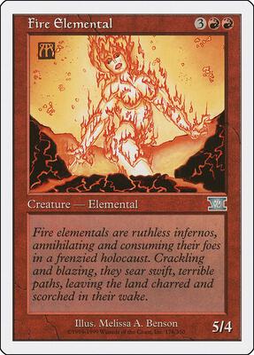 Fire Elemental card from Classic Sixth Edition