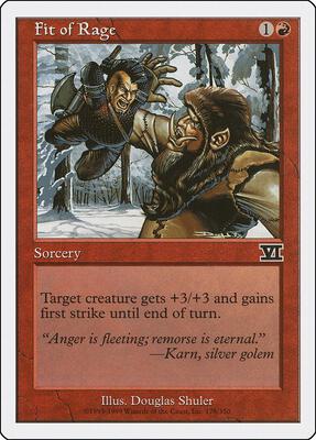 Fit of Rage card from Classic Sixth Edition