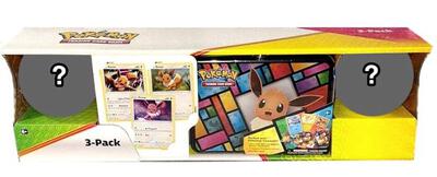 Costco Pokemon Collector 3-Pack: Eevee Treasure Chest + 2 Poke Ball Tins card from Miscellaneous Cards & Products