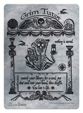 Grim Tutor (Silver Laminate) card from Secret Lair Drop Series