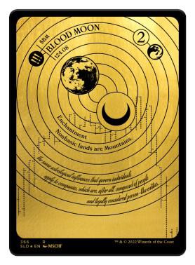 Blood Moon (Foil Etched) (Gold) card from Secret Lair Drop Series