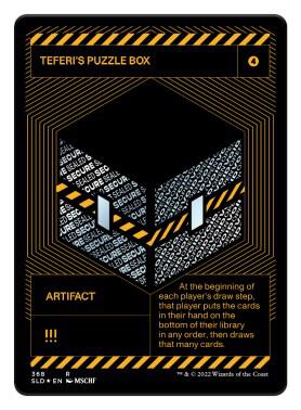 Teferi's Puzzle Box (Silver Laminate) card from Secret Lair Drop Series