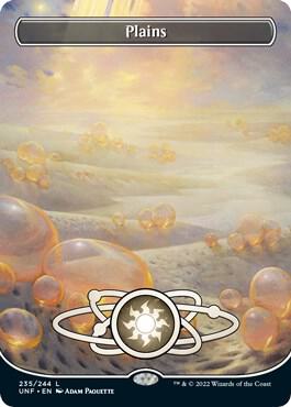 Plains (235) (Borderless) card from Unfinity