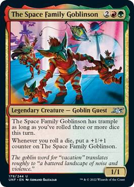 The Space Family Goblinson card from Unfinity