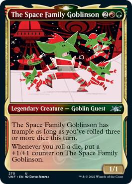 The Space Family Goblinson (Showcase) card from Unfinity