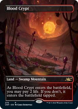 Blood Crypt (Borderless) card from Unfinity