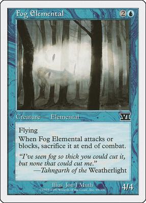 Fog Elemental card from Classic Sixth Edition