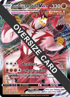 Single Strike Urshifu VMAX - 086/163 card from Jumbo Cards