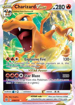 Charizard VSTAR card from SWSH09: Brilliant Stars