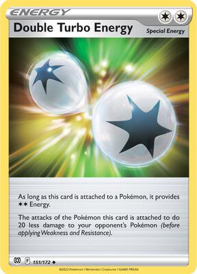 Double Turbo Energy card from SWSH09: Brilliant Stars