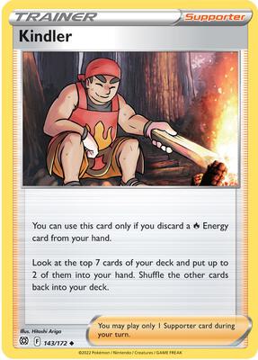 Kindler card from SWSH09: Brilliant Stars