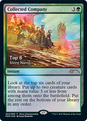 Collected Company (Top 8) card from Game Day & Store Championship Promos