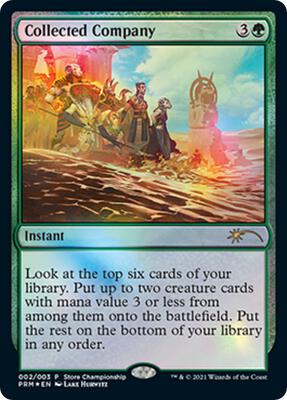 Collected Company card from Game Day & Store Championship Promos