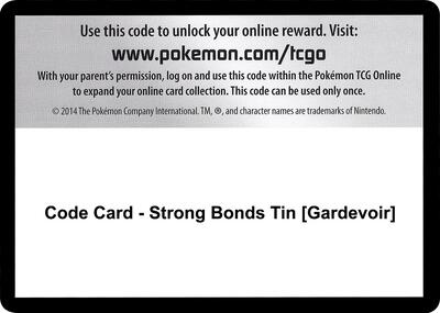 Code Card - Strong Bonds Tin [Gardevoir] card from Miscellaneous Cards & Products