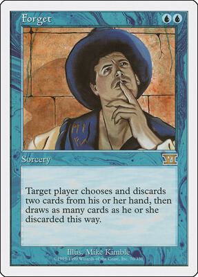 Forget card from Classic Sixth Edition