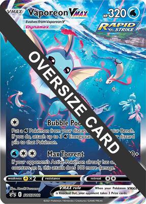 Vaporeon VMAX - SWSH182 card from Jumbo Cards