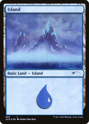 Island (553) card from Secret Lair Drop Series