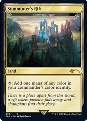 Summoner's Rift - Command Tower card from Secret Lair Drop Series