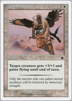 Angelic Blessing card from Starter 1999