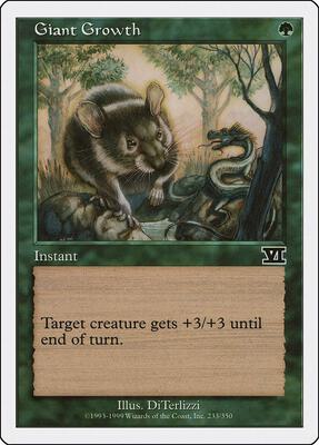 Giant Growth card from Classic Sixth Edition