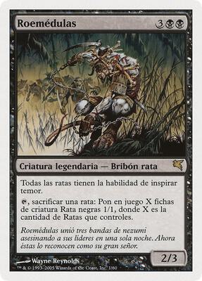 Marrow-Gnawer (Spanish) - "Roemedulas" card from Magic Encyclopedia 2005 (Salvat/Hachette)
