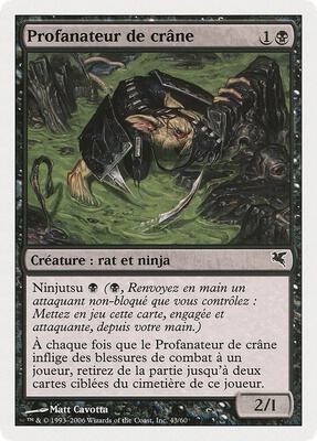 Skullsnatcher (French) - "Profanateur de crane" (A43) card from Magic Encyclopedia 2005 (Salvat/Hachette)