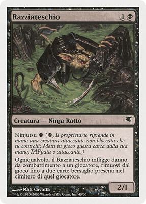 Skullsnatcher (Italian) - "Razziateschio" (A43) card from Magic Encyclopedia 2005 (Salvat/Hachette)