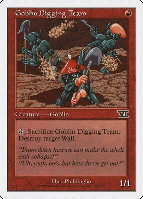 Goblin Digging Team card from Classic Sixth Edition