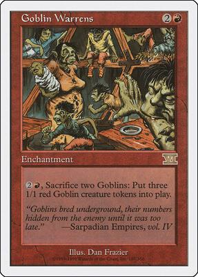 Goblin Warrens card from Classic Sixth Edition