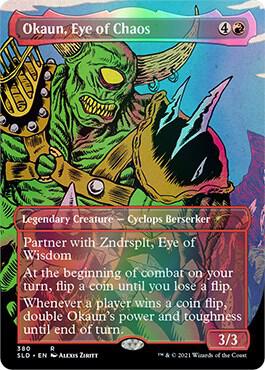 Okaun, Eye of Chaos card from Secret Lair Drop Series