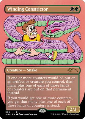 Winding Constrictor card from Secret Lair Drop Series