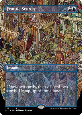 Frantic Search (228) card from Secret Lair Drop Series