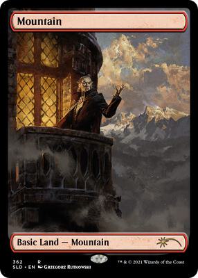Mountain (The Dracula Lands) card from Secret Lair Drop Series