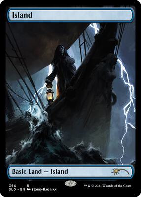 Island (The Dracula Lands) card from Secret Lair Drop Series