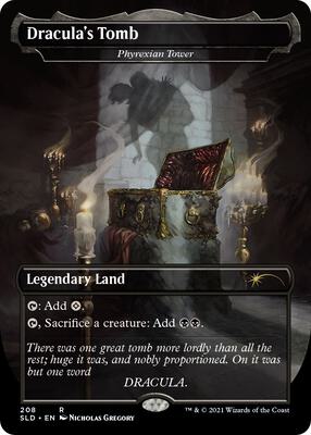 Dracula's Tomb - Phyrexian Tower card from Secret Lair Drop Series