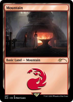 Mountain (Secret Lair x Arcane: Lands) card from Secret Lair Drop Series