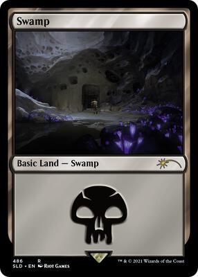 Swamp (Secret Lair x Arcane: Lands) card from Secret Lair Drop Series