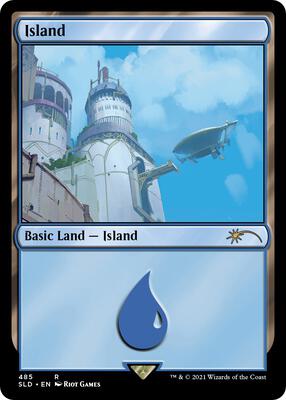 Island (Secret Lair x Arcane: Lands) card from Secret Lair Drop Series