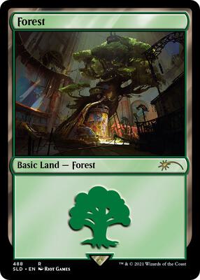 Forest (Secret Lair x Arcane: Lands) card from Secret Lair Drop Series