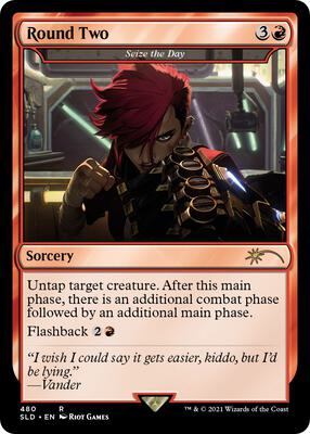 Round Two - Seize the Day card from Secret Lair Drop Series