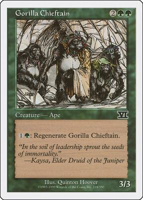 Gorilla Chieftain card from Classic Sixth Edition