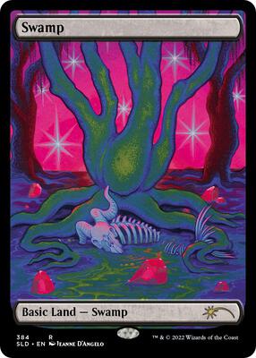 Swamp (384) card from Secret Lair Drop Series
