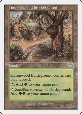 Havenwood Battleground card from Classic Sixth Edition