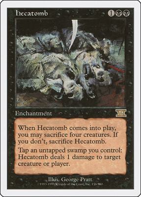Hecatomb card from Classic Sixth Edition