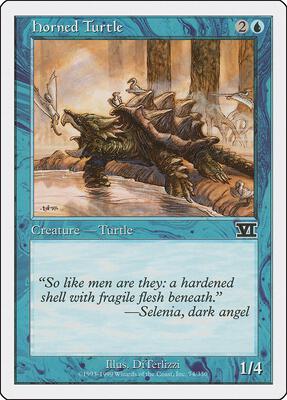 Horned Turtle card from Classic Sixth Edition