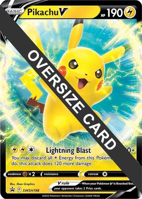 Pikachu V - SWSH198 card from Jumbo Cards